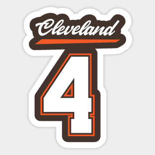 Deshaun Watson Browns Jersey Shirt Sticker